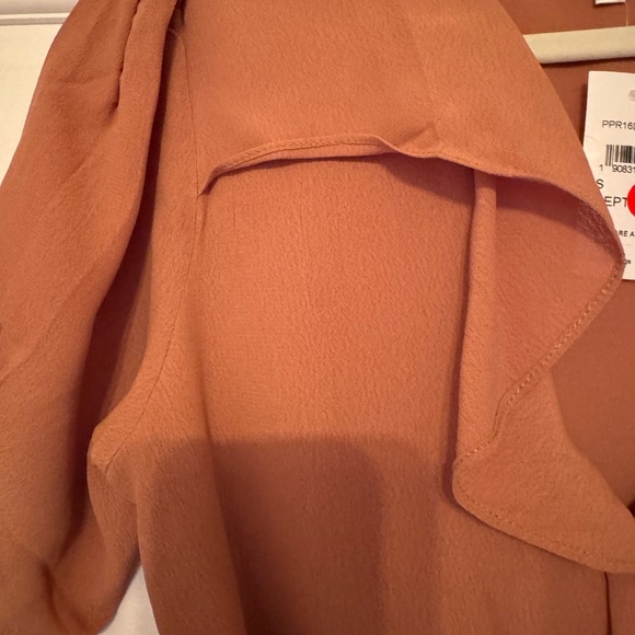 Elegant Wrap Dress in Tan - Picture 4 of 7